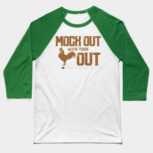 Mock Out Fantasy Draft (Brown) Baseball T-Shirt